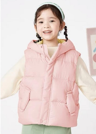 Bear Puffer Hooded Vest