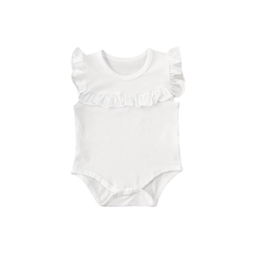 Frill sleeve romper