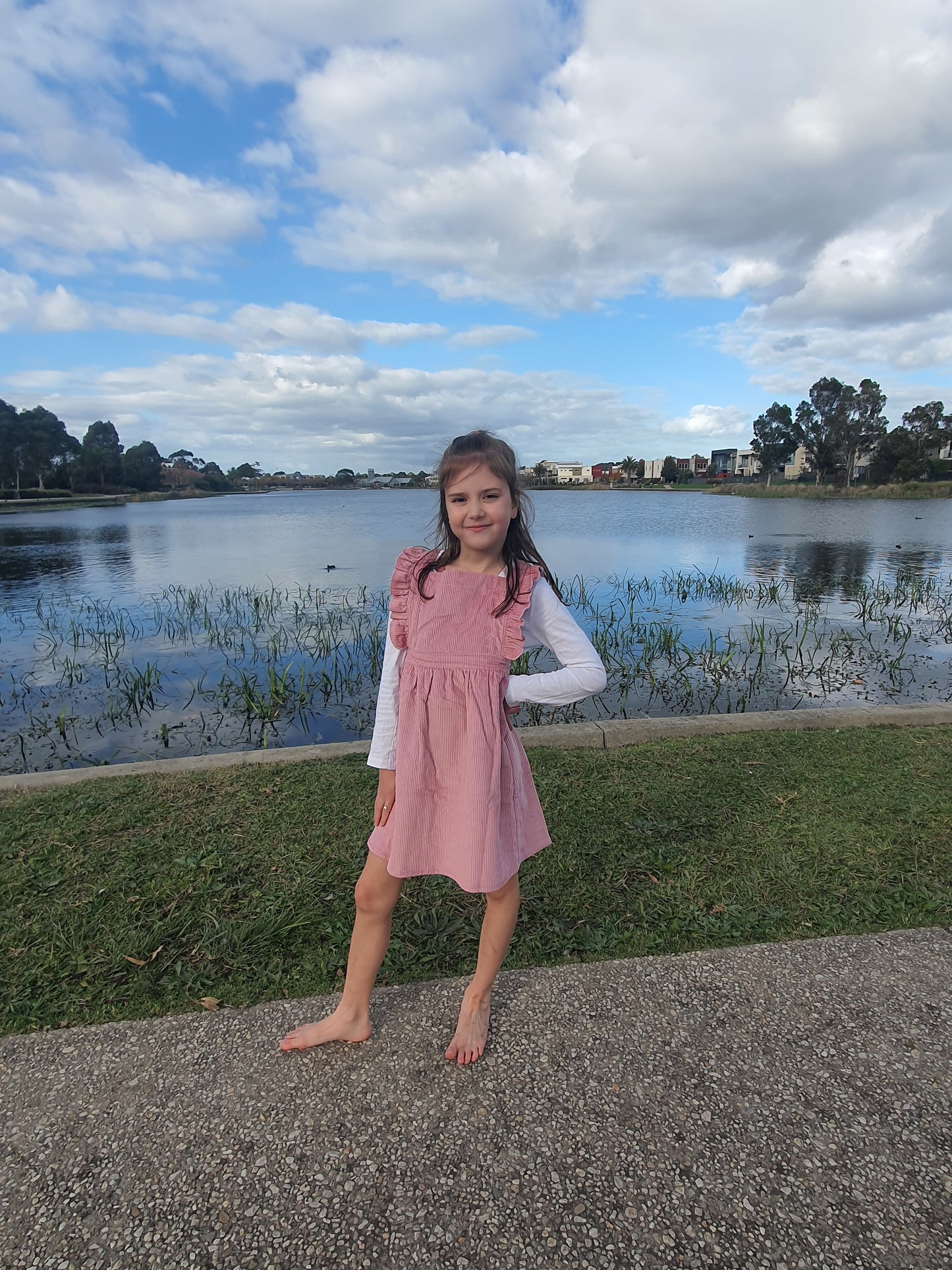 Pink Corduroy Dress