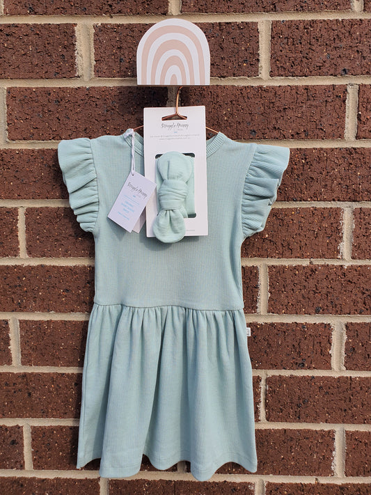 Sage Dress & headband