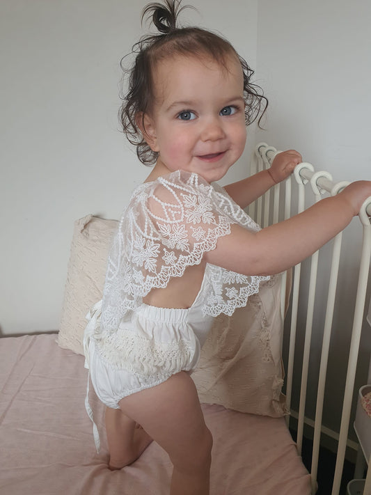 Aamyra lace romper