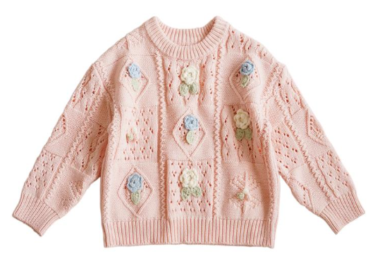 Floral Knitted Jumper