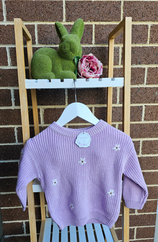 Lilac flower jumper