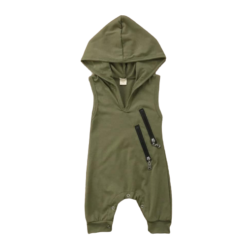 Hooded romper