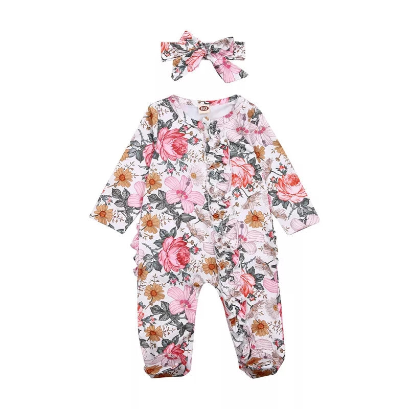 Floral jumpsuit set