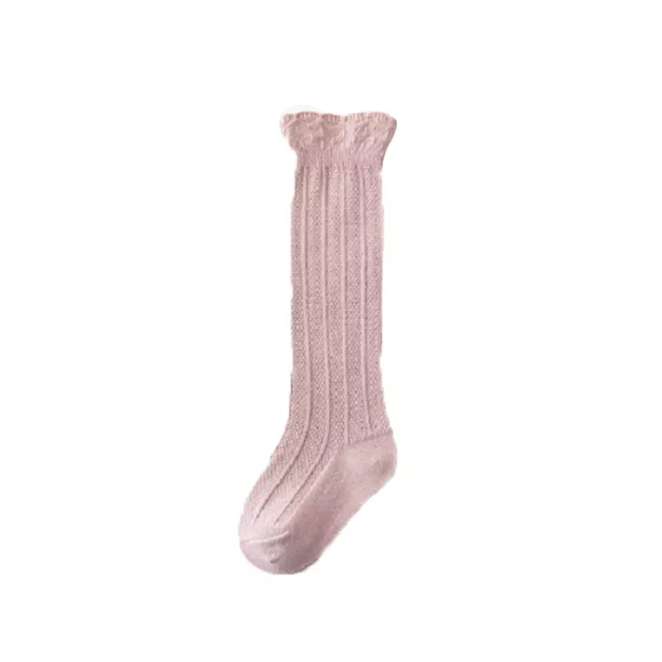 Knee high cotton socks