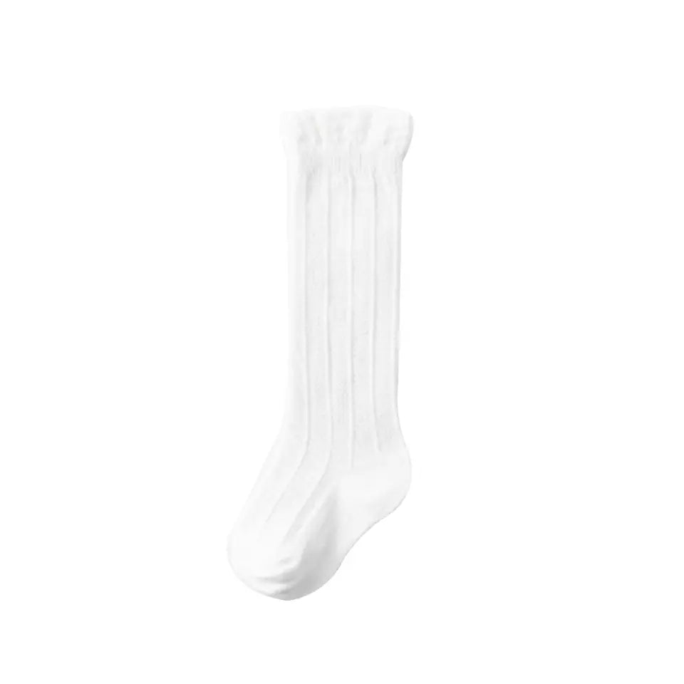 Knee high cotton socks