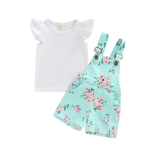 Floral Overall Set