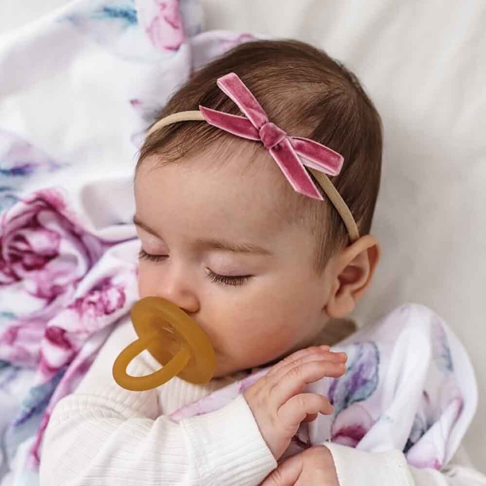 Snuggle Hunny velvet bow headband