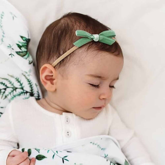 Snuggle Hunny velvet bow headband