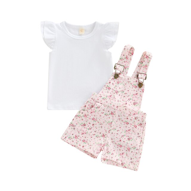 Floral Overall Set