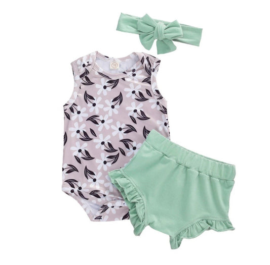 Summer 3 piece set Green