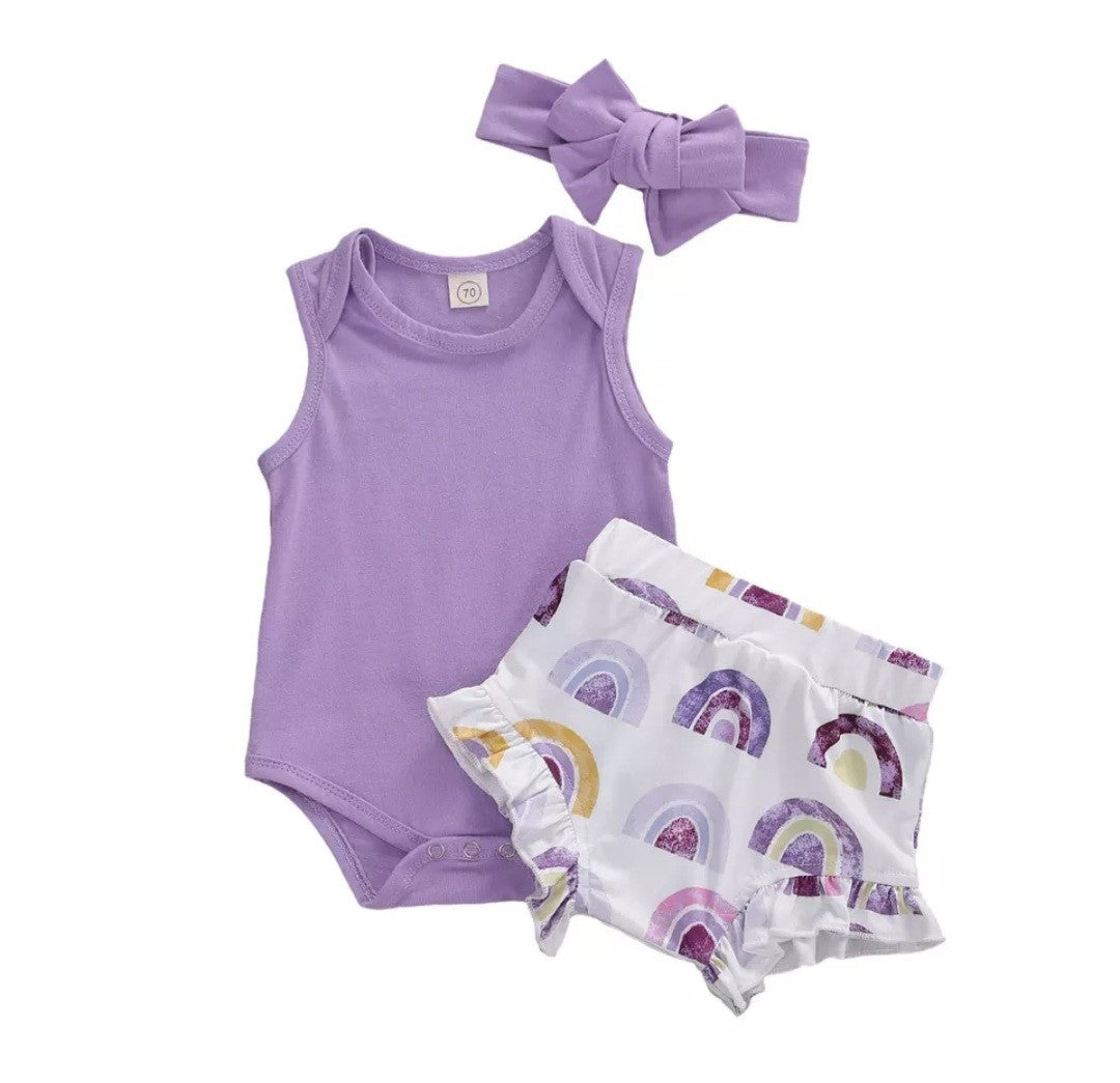 Summer 3 piece set Purple